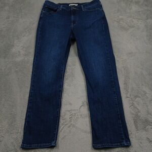 Levis Jeans Womens 12 Blue Denim Classic Straight Casual Modern Pockets